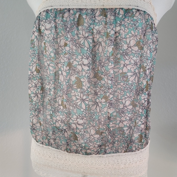 WISH ROMANTIC LACE SHEER SILKY FEEL VINTAGE INSPIRED FLORAL WOMEN'S SIZE XS - Picture 7 of 16